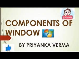 COMPONENTS OF WINDOW |OPERATING SYSTEM- WINDOWS 7 | COMPUTER APPLICATIONS IN BUSINESS | B.COM | KUK|