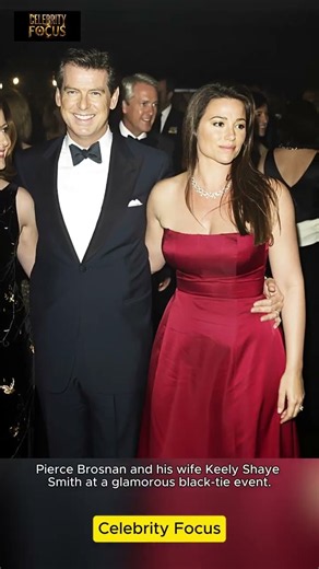 Pierce Brosnan & Keely Shaye Smith in Red Gown Pure Glamour#shorts #celebrity