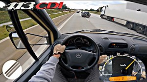 Old Mercedes Sprinter Diesel Ambulance Goes For Autobahn Top Speed Run