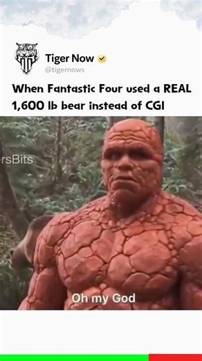 When Fantastic Four Used A Real 1,600 lb bear instead of CGI