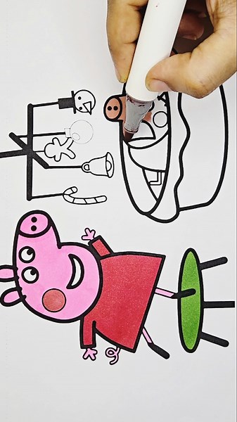 Peppa Pig Drawing and Coloring, 694 #peppapig #peppapigcoloring #peppapigdrawing #drawing #coloring