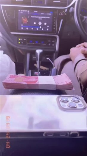 Counting Authentic Pink Banknotes in a Vehicle