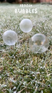 FROZEN BUBBLES This is such a magical experience to do with little ones! If you get a cold morning then it is well worth bracing the weather to blow bubbles and watch them freeze together! It was-3C yesterday morning so it was the perfect opportunity to introduce my youngest to this mesmerising activity. Not all of the bubbles will land in tact but when they do watch them closely as they freeze. These were filmed using a time lapse but it doesn’t take long in real time to turn cloudy and freeze.