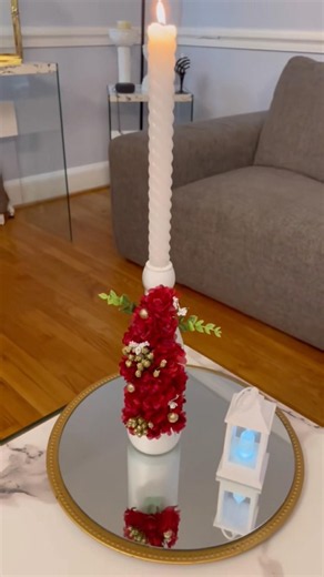 The easiest Dollar tree centerpiece DIY #TableDecor #tabledecoration # centerpiece