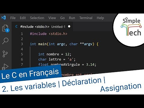Programmation C - 2. Les variables (Déclaration, assignation et types de variables)