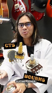 If you hear that dreadful sound, it's time for a change! Your trusty guitar needs some TLC! This sound means you need to switch out your pots. Take your pick at guitarpusher.com, we've got lots of options for you! | Guitar Pusher - Main