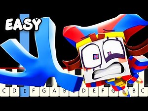 Wacky World - TADC (The Amazing Digital Circus) - Fast and Slow (Easy) Piano Tutorial
