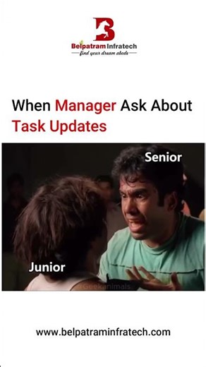 Manager: Task Update? Senior vs Junior Blame Game Begins 😂 #officememes