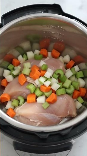 Instant Pot Chicken Noodle Soup 🍲 Easy One-Pot Meal #quickrecipe
