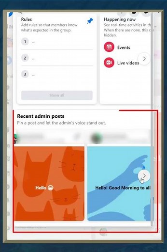 How To Pin Announcements On The Featured Section Of Your Facebook Group #shorts