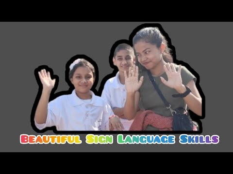 Beautiful 8-year-old with sign language skills l Sign Language Vlogs l Guwahati, Assam