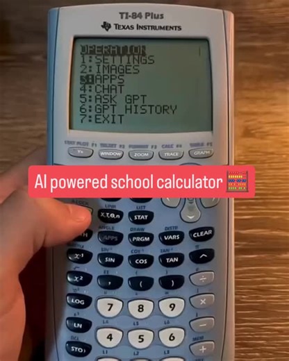 Tech_and_Markets on Instagram: "A classic school calculator has been modified into a fully connected AI device, after a developer managed to run ChatGPT on a TI-84 using a custom hardware modification. ​The setup uses an ESP32 module to give the calculator internet access, enabling it to send prompts to ChatGPT and display responses on the small monochrome screen in real time. ​Beyond AI, the mod also enables texting, password protected notes, and simple games, all while keeping the calculator's