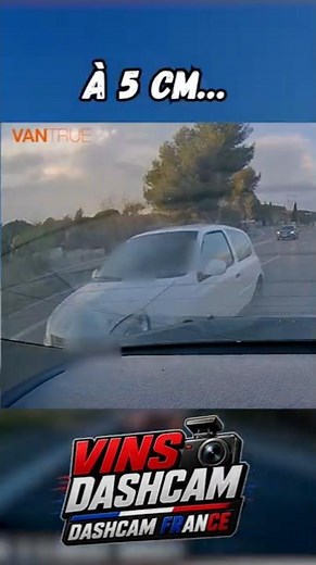 Il passe à 5 cm de ma voiture… #dashcamfrance #mauvaisconducteurs #automobile