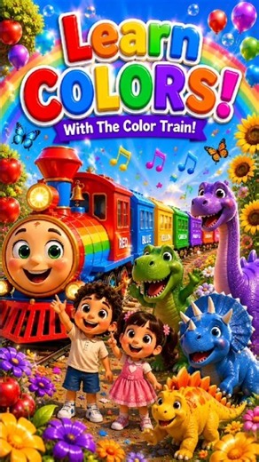 Learn Colors with the Color Train Colors Song for Kids @Lumini @Preschool Learning@Nursery Rhymes