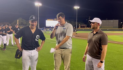 Seattle Studs Baseball pitcher Roy Robles pitched the final 5 innings of the Studs 2-1 victory in 14 innings tonight. Robles only allowed one hit and one walk, and helped the Studs advance to Friday’s semi-finals. He is our Pinnacle Realty Group Player of the Game! | National Baseball Congress World Series