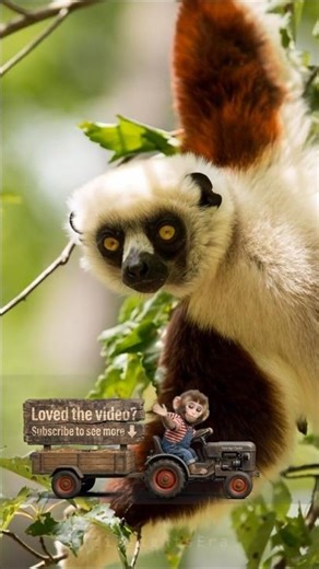 King Julien in action 𓃸 - Sifaka (Dancing Lemur) #lemur