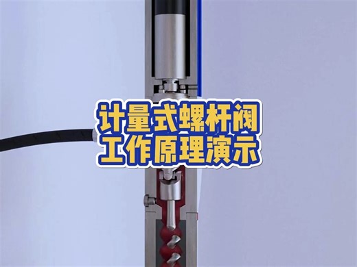 10秒带你看懂计量式螺杆阀工作原理