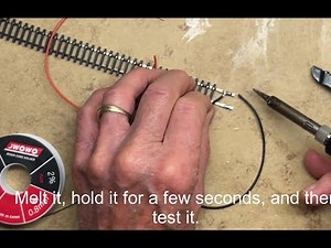 How to Solder Wire to Model Railroad Track--Easy, follow my instuctions!