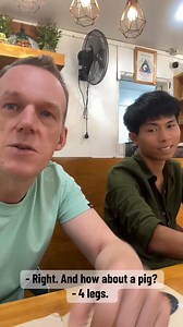 Argh!! Burmese is confusing. Pigs 🐖don’t have arms 💪🏻 #kopete #fblifestyle #myanmar #burmese | Pete Evans