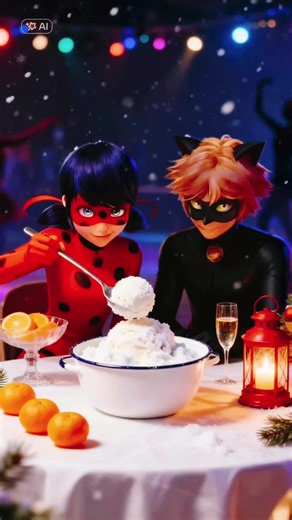 #CapCut miraculous ladybug père Noël partie 2
