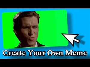 How To Create Your Own Green Screen Meme | CapCut Easy Tutorial