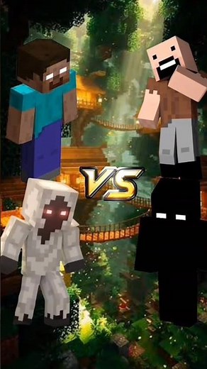 Herobrine and entity 303 vs Notch and Null#minecraft​ #herobrine​ #shortsfeed​ #shorts​