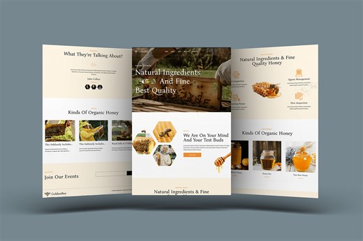 Organic-Honey-Website-Design