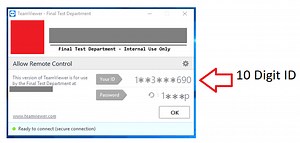 10 Digit ID Number - TeamViewer Community