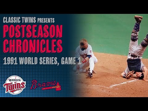1991 WS, Game 1: Braves @ Twins
