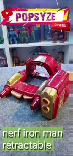 nerf iron man retractable