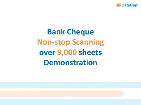 Bank Cheque Non-stop Scanning Demo With TestAnyTime