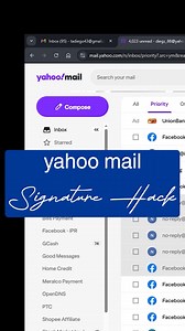 52K views · 175 reactions | Yahoo Mail Signature Hack #emailtips #emailtips101 #addsignature | DieT | Facebook
