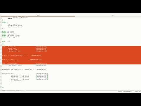 Compiler Construction: Creating Syntax Analyzer Using Bison