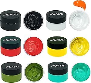 JAJADO Chalk Paste Fabric Screen Printing Ink, Chalk Paste Paint Stencils Paste Ink Self Adhesive Silk Screen Transfer Paint for Wood, T-Shirt, Cup, Chalkboard DIY Home Decor