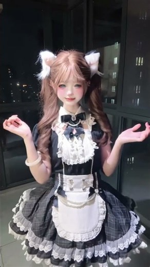 很不高兴为您服务 #女仆装 ＃甜妹 #cos