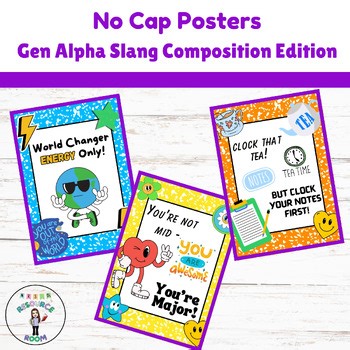 Composition Theme Classroom Expectation Posters Printable Gen Alpha Vocabulary
