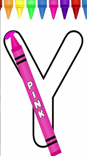 Letter Y Drawing 🌟 Crayon Coloring