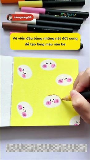 Vẽ tranh động vật / vẽ con cừu - sheep | Tutorial marker #shortvideo