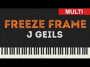 J Geils - Freeze Frame (Instrumental Tutorial) [Synthesia]