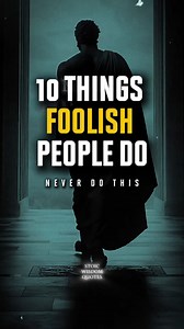 10 Things Unintelligent People Always Do | Stoicism Some mistakes don’t just waste time — they destroy clarity, energy, and self-respect. This video reveals 10 common habits that quietly ruin lives… and how Stoicism helps you rise above them. If you want to build mental strength and protect your peace, watch this now. #stoicism #lifeadvice #selfdiscipline #mindset #stoicwisdomquotes #mindsetmatters | Stoic Wisdom Quotes