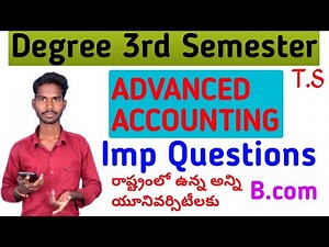 Degree 3rd semester Advanced Accounting B.com #Accounts_imp #ADVANCEDACCOUNTING #3rd_sem #Bcom #mvs