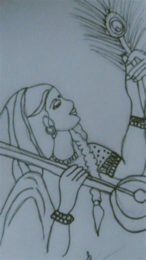 mira bai 💖🤞#art #pendrawing #artisticdrawing #artwork #drawingprocess #sketch