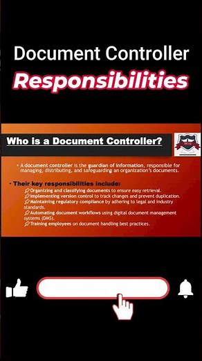 What Does a Document Controller Do? | Roles, Duties & Career Guide #documentcontroller #education