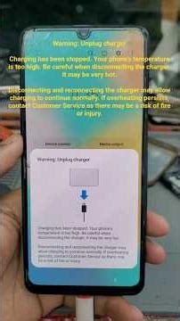Warning Unplug chargerCharging has been stopped. Your phone's temperature is too high. Problem Fix ✅
