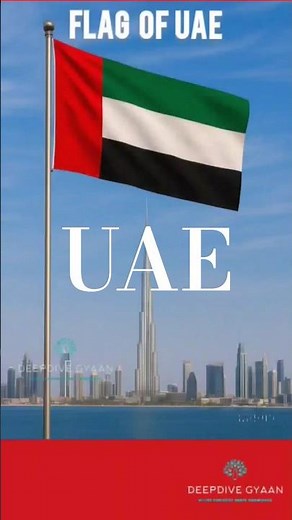 🇦🇪 The UAE Flag Meaning And History ◆ Unity Strength And Arab Colours #UAEFlag #dubai #abudhabi