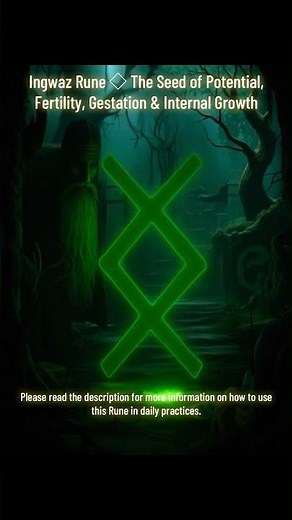 Ingwaz Rune ◇ The Seed of Potential | Fertility, Gestation & Internal Growth