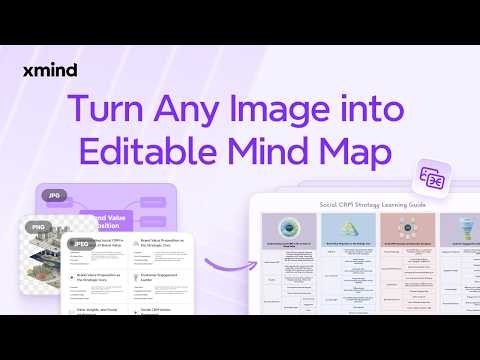 Turn Any Image into an Editable Mind Map Instantly｜Xmind AI Feature Tutorial