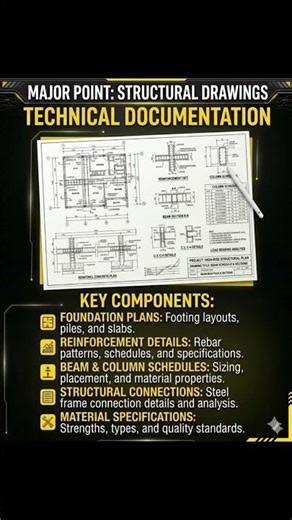 Structural Drawings. 🏗️📐This technical documentation serves as the "skeleton" of the project