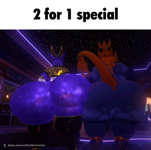 Although I'm sure y'all enjoyed the view from the front alot, I'd say the backshot is equally as good, just all that ass wobbling back and forth infront of your face?It's practically irresistable~So don't be afraid, grab a handfull or two, there's more than enough to go around