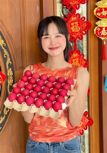มาทำไข่แดงวันตรุษจีนกันค่ะ🥰💖❤️❤️ #อาเมย์ชาวสวน #ตรุษจีน2026